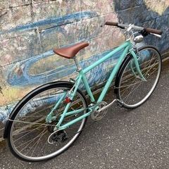 ターコイズカラー　クロスバイク！整備済み。