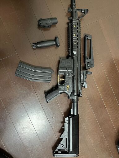10禁エアガン 東京マルイライトプロM4CQB タンカラーモデル(黒に塗装 