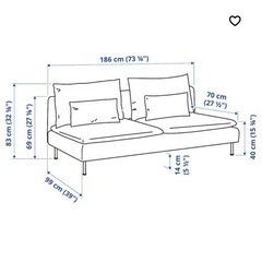 IKEAソーデルハムン3人掛けグレー