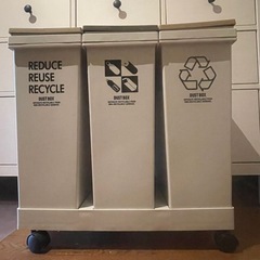 ゴミ箱 3連 キャスタータイプ ごみ箱