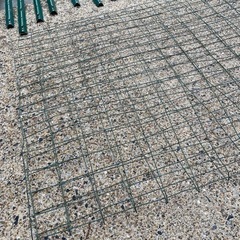 フェンス　金網と支柱セット