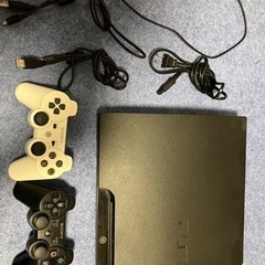 PS3本体+コントローラー2つ+ソフト+各種ケーブル