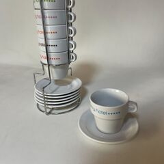 小さなコーヒーカップ スタッキング可能 6個セット