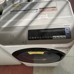 ^ - ^  日立　ドラム式洗濯機　11キロ　2018年製