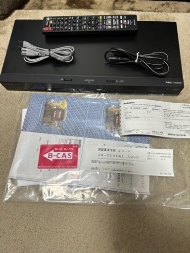 SHARP ブルーレイレコーダー2B-C10EW1