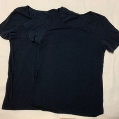 UNIQLO140丸襟Tシャツ 2枚組