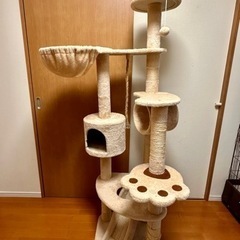 中古 RAKU キャットタワー/キャットツリー 高さ177cm