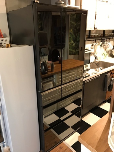 パナソニック冷蔵庫 NR-F602WPV 601L オブシディアンミラー - 冷蔵庫
