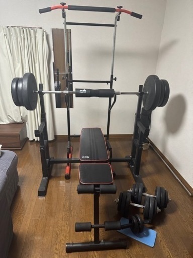 【引取日指定】条件付割引出品　ホームジム　バーベルセット 引取日指定】条件付割引出品ホームジムバーベルセット
