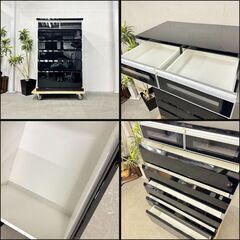 W 15448  シギヤマ家具 6段チェスト　たんす　タンス  箪笥 ◆大阪市内・東大阪市他 5,000円以上ご購入で無料配達いたします！◆ ※京都・高槻・枚方方面◆神戸・西宮・尼崎方面◆奈良方面、大阪南部方面　それぞれ条件付き無料配送あり！            