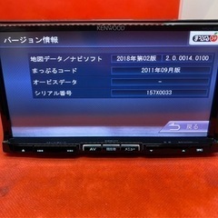 KENWOOD 上級ナビ　MDV-535DT フルセグTV 新品バックカメラ付き　た1