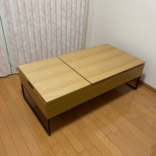 【受渡予定者決定済】ニトリ　昇降センターテーブル　（Nヒバリ120LBR）
