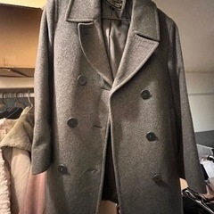 【引取り者決定】美品　灰色コート　L