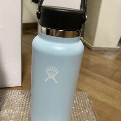 【未使用】水筒（ブルーホワイト）水色