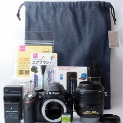 ★Nikon D3200★初心者向け●2416万画素●スマホ転送  1ヶ月動作補償あり！ 安心のゆうパック代引き発送！ 送料、代引き手数料無料！
