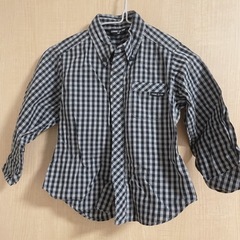 【ネット決済】男の子 子供服 チェック柄 シャツ