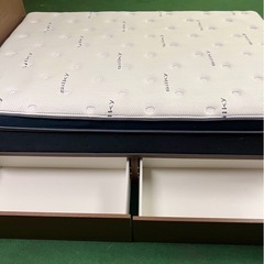 061  ニトリ ダブルベッド DUAL POCKET HIGH GREADE 引き出し収納付き 061 ニトリ ダブルベッド DUAL POCKET HIGH GREADE 引き出し収納付き