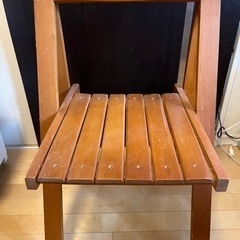 取り引き決定しました。木製　折りたたみ椅子