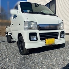 ()軽トラ　車検1年付キャリーターボ四駆5MT  4wd  AC...