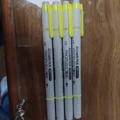 【未使用品】【三菱鉛筆】シャープペン×3、蛍光ペン黄色×4、替芯×2