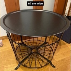 Round IKEA coffee table