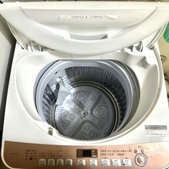 【状態◎傷なく綺麗です！】SHARP全自動洗濯機2020年モデル10,000円