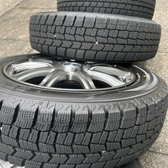 【美品】スタッドレスタイヤ　ホイールセット　軽自動車　ハスラー