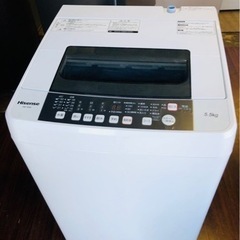 北九州市内配送無料 保証付き HW-T55A 全自動洗濯機 [洗濯5.5kg /
