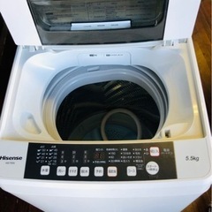 北九州市内配送無料 保証付き HW-T55A 全自動洗濯機 [洗濯5.5kg /