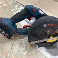 【工具】BOSCH ボッシュ バッテリーチップソー  丸のこ GKM 18V-LIH 中古 リサイクルショップ宮崎屋住吉店24.1.3k