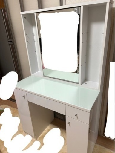 【送料込み】ニトリ　ドレッサー　フェリベーネ FEL1360 WH c47ce6f0578b23cac155562e9975d6