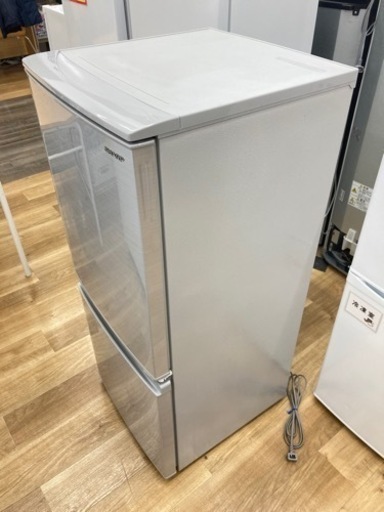 安心1年間保証付】2ドア冷蔵庫 SHARP SJ-D14F-W 2020年製 137L