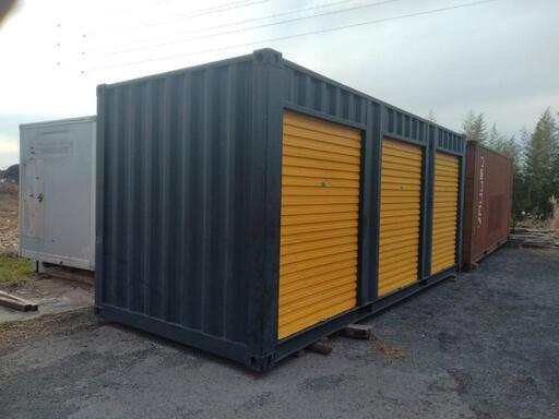 20ft】【3部屋コンテナ】【残り1基】20ft 3シャッターコンテナ (株