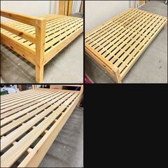 15489 無印良品 木製セミダブルベッドフレーム ◇大阪市内・東大阪市他