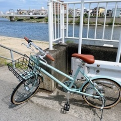 【ネット決済】【美品】ブリヂストン ミニベロ マークローザM7　自転車