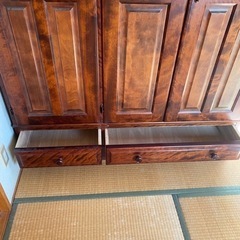 山口県下関市発送！木製 ワードローブ クローゼット 木製 衣類収納 　中古　現状渡し