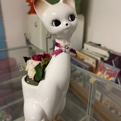 昭和レトロ　猫の花瓶　ゴトウオリジナル