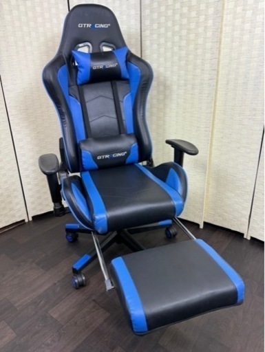 ご購入者様決定【美品】オットマン付きゲーミングチェア