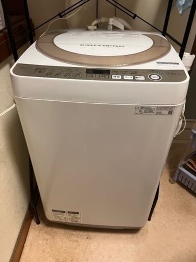 SHARP 7kg 洗濯機　2019年製