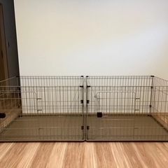 ペットケージ＆犬用トイレ＆ウォーターノズル (各2個)