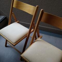 木製折りたたみ椅子（無印良品）