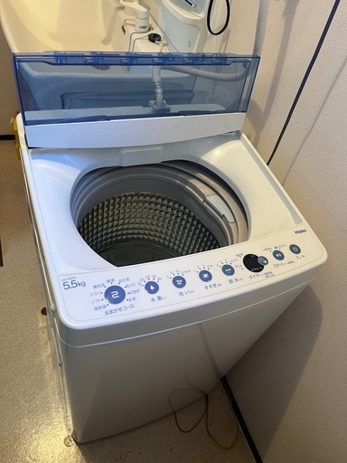 ハイアール5.5kg/2019年製JW-C55FK 縦型自動洗濯機 Haier