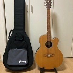 ibanez 12弦 エレアコ　差し上げます。