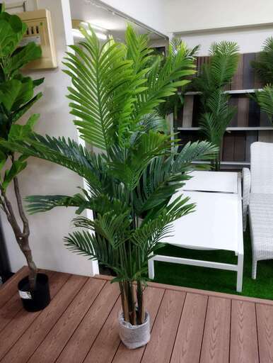 ④【処分価格】新品 アレカヤシ(160cm)　人工観葉植物 フェイクグリーン インテリア（