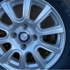スタッドレスタイヤ155/65-R14ほぼ新品 ホイールセット