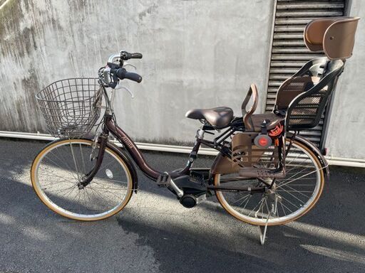 【ブリヂストン】　電動アシスト自転車　キッズシート付