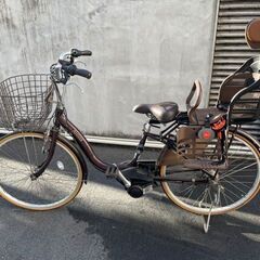 【ブリヂストン】　電動アシスト自転車　キッズシート付