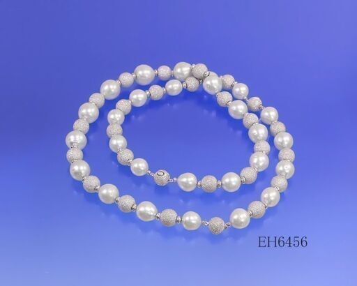 12.6-16.5mm 南洋白蝶真珠 ネックレス ロングタイプネックレス