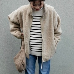 1月6日まで【新品未使用】リバーシブルボアブルゾン URBAN RESEARCH DOORS 