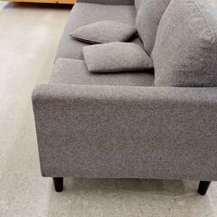 モダンカーブ型グレーソファ 3人掛け ニトリの3人掛けソファー（グレー）のご紹介！（トレファク寝屋川）